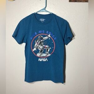 EIGHTY EIGHT Boys Blue. “NASA” Short Sleeve T- Short Size 10/12